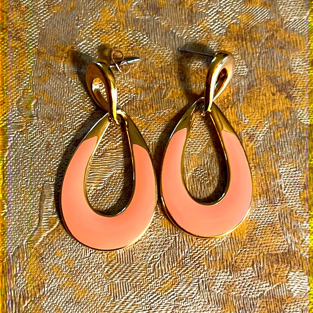 Vintage Signed Napier Enamel Earrings
